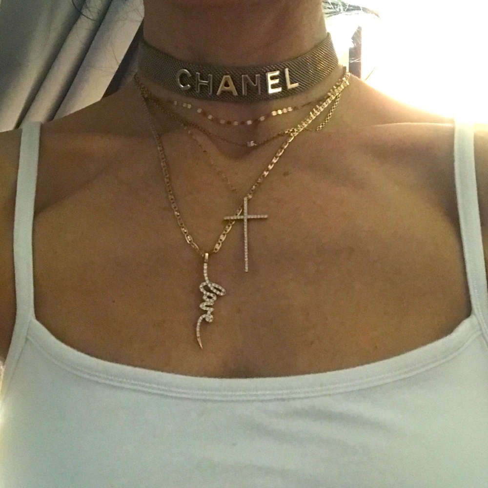 Chanel gold mesh choker RARE necklace - Picture 5 of 16